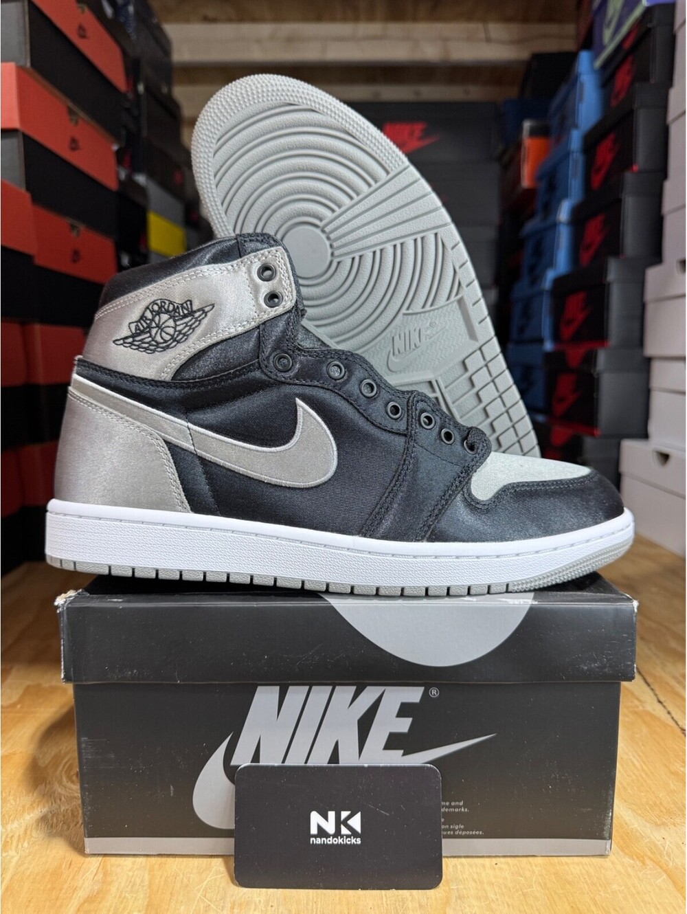 Air Jordan 1 Retro High OG 'Satin Shadow' FD4810-010 BRAND NEW SIZE 10.5W/9M